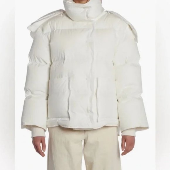 MONCLER Genius Sandy White Down Jacket - Picture 6 of 6
